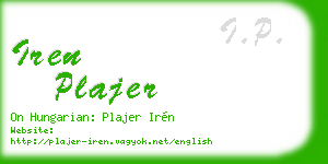 iren plajer business card